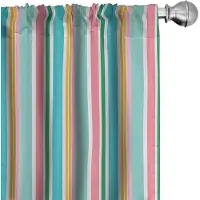 Abakuhaus Gordijnen met naaldstrepen – 2x75x245 cm – microvezel – veelkleurig