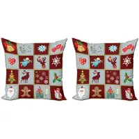 Abakuhaus Engel Kussenhoes – 2x 45x45 cm – Dubbelzijdig digitaaldruk – Rits