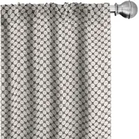 Abakuhaus Abstrakt Gordijnen – Ritmisch gaasontwerp – 2x75x225 cm – Champagne koksgrijs