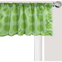 Abakuhaus Limegroene raamvalance, gordijnvalance voor keuken- en slaapkamerdecoratie met tunnelzoom, 137 cm x 30 cm, amandelgroen