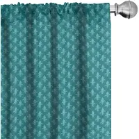 Abakuhaus Fleur de Lis – Gordijnen 2x75x245 cm teal