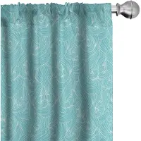 Abakuhaus – 2x75x225 cm Voorhangen – Microvezel, Verduisterend, Blauw