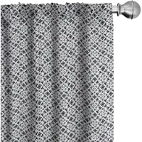 Abakuhaus Voorhangen – Geometrisch patroon – 2x75x225 cm – Microfibre – paarsblauw koksgrijs