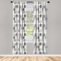 Abakuhaus Gordijnen – 2x75x245 cm – Licht koolgrijs – Microvezel