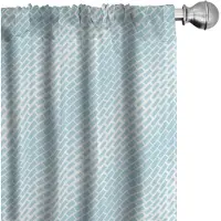 Abakuhaus Microfiber Gordijnen – 2x75x175 cm – Halfdonker, Lichtblauw/Wit