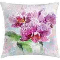 Abakuhaus Orchidee-kussenhoes – dubbelzijdig bedrukt – 50x50 cm – veelkleurig