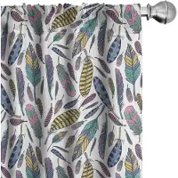 Abakuhaus Boho Gordijnen – 2x75x175 cm – microvezel – veelkleurig