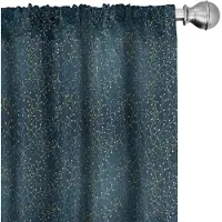 Abakuhaus – 2x Verduisterende Voorhang – Microvezel – Donkerblauw/Groen