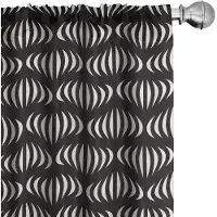 Abakuhaus Zwart-ivoor Voorhangen – 2x75x225 cm – Microvezel