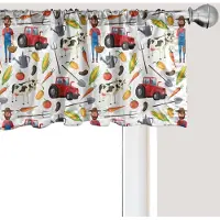 Abakuhaus Boerderij Raamvalletje, Gordijnvalletje voor Keuken en Slaapkamer Decoratie met Tunnelzoom, 137 cm x 30 cm, Meerkleurig