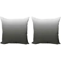 Abakuhaus Ombre Kussenhoes Set (2x) – 40x40 cm – Dubbelzijdig digitaaldruk – Donkergroen