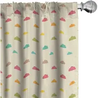 Abakuhaus Gordijnen – 2-delige set 75 x 175 cm – microvezel – veelkleurig, 6,5 cm roedezak
