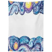 Abakuhaus Tafelkleed 140x240 cm – satijnmix, Binnen/Buiten, Wit-Blauw