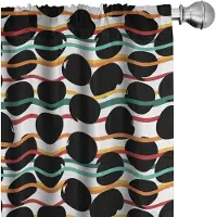 Abakuhaus Abstracte Gordijnen – 2x75x225 cm – Microvezel – Koksgrijs Multicolor