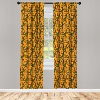 Abakuhaus Gecko raamgordijnen – 2x75x175 cm – microvezel, roedezak