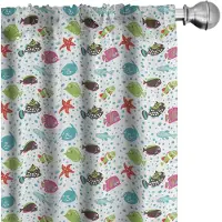 Abakuhaus Onderwater Gordijnen – Kleurrijke Vissen – 2x75x245 Microvezel