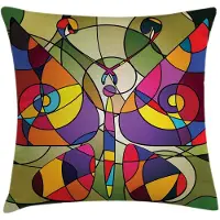 Abakuhaus – Kussenhoes 50x50 cm – Dubbelzijdig bedrukt – Multicolor