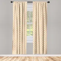Abakuhaus Oranje 2-delige gordijnen – microvezel 75x245 cm