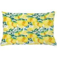 Abakuhaus Tuin Kussenhoes Citroen Citrus – Dubbelzijdig bedrukt, Rits, 40x65 cm, Groen/Geel