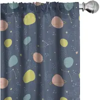 Abakuhaus Ruimtegordijnen – 2x75x245 cm – Microvezel – Schiefer-Blau Multicolor