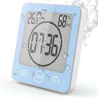 Crrynuo Douche klok - Badkamerklokje - Badkamer Klok Waterdicht - Keukenklok - Badkamer klok - Keuken klokje - Wandklok