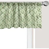 Abakuhaus Retro Raamvalletje, Gordijnvalletje voor Keuken en Slaapkamer met Tunnelzoom, 137 cm x 45 cm, Lichtgroen