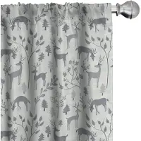 Abakuhaus – Gordijnen 2x75x245 cm – Microvezel, halfdonker – stofgrijs taupe