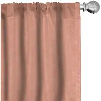 Abakuhaus Perzikkleurige gordijnen – 2x75x225 cm – microvezel – halfdonkerende