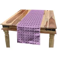Abakuhaus Tafel-loper Mode-Stippen – Rechthoekig 40x180 cm – Lila-Pruim