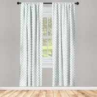 Abakuhaus Retro gordijnen – 2-delige paneelset 75×245 cm – Lichte perzik