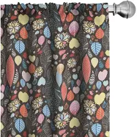 Abakuhaus Bladeren Gardijnen – 2x75x175 cm – Multicolor