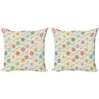 Abakuhaus Bloemen Kussenhoes Set – 2x50x50 cm – Microfiber – Multicolor