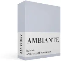 Ambiante Cotton Uni split-topper hoeslaken - Extra breed - Light Blue