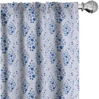 Abakuhaus Voorhangen Abstract – Geometrische Ruiten – 2x75x225 cm – Blauw
