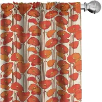 Abakuhaus Voorhangen – Papaverbloemen – 2x75x175 cm – Mikrofaser
