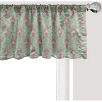 Abakuhaus Damast raamvalletje, gordijnvalletje voor keuken en slaapkamer met tunnelzoom, 137 cm x 45 cm, veelkleurig