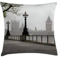 Abakuhaus Westminster Tower Bridge Kussenhoes – Tweezijdig druk – 40×40 cm – Rits