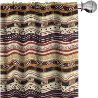 Abakuhaus Tribale Gordijnen – 2x75x245 cm – Microvezel – Halfdonker