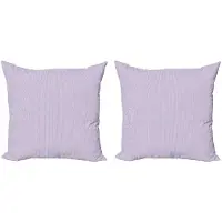 Abakuhaus Kussenhoezen Set – 2x50x50 cm – Dubbelzijdig bedrukt – Mikrofaser Babyblauw Lavendel