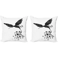 Abakuhaus Kussenhoes – Kolibrie Hart – 2x45x45 cm – microvezel