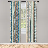 Abakuhaus Tribale gordijnen – Wijnoogstpatroon – 2x75x175 Merigold blauw