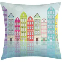 Abakuhaus Amsterdam Kussenhoes – 40x40 cm – Dubbelzijdig bedrukt