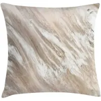 Abakuhaus Architectuur Kussenhoes – marmerdesign, 40×40 cm – Warm Taupe/Licht Tan