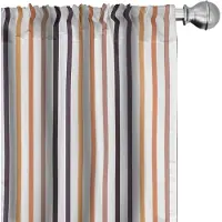 Abakuhaus Gordijnen – Gestreept – 2x75×245 cm – Microvezel – Verduisterend – Lichte roestkleur