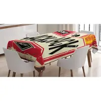 Abakuhaus Pokertafelkleed – 140x170 cm – crème vermiljoen & donkergrijs – satijn, waterbestendig