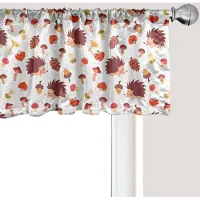 Abakuhaus Raamvalletje met paddenstoelmotief, gordijnvalletje voor keuken en slaapkamer met tunnelzoom, 137 cm x 45 cm, veelkleurig