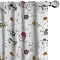 Abakuhaus – 2x Gordijnen 75x245 cm – Multicolor Microvezel