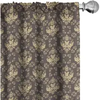 Abakuhaus – 2x Voorhangen 75x245 cm – Mikrofaser, halfdonkerend