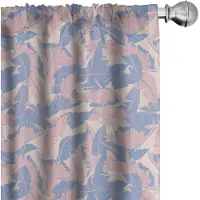 Abakuhaus Tropische Gordijnen – 2x75x175 cm – Microvezel – Palmenprint Crème