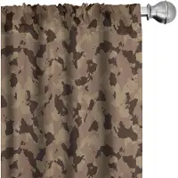 Abakuhaus Camouflage gordijnen – 2x 75x175 cm – Camouflage Cocoa/Bruin